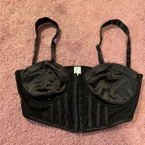 Forever 21 Black Bustier Top